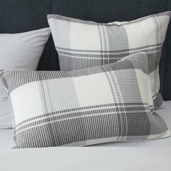 Pillowcases |  Perry Steel Waffle Pillowcases Bedlinen Pillowcases