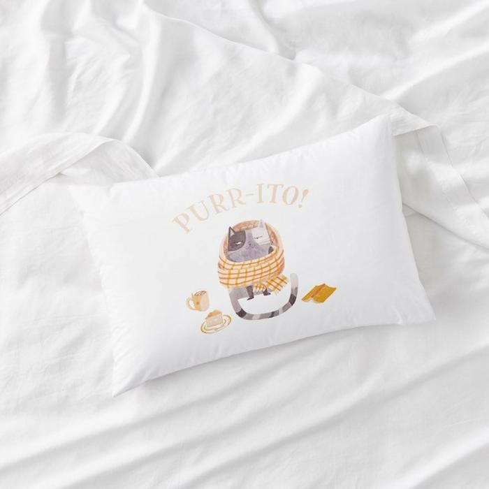 Pillowcases |  Purr-Ito Pillowcase Bedlinen Pillowcases