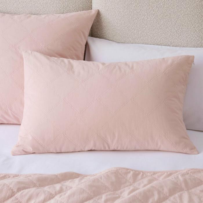 Pillowcases |  Stonewashed Cotton Blossom Quilted Pillowcases Bedlinen Pillowcases