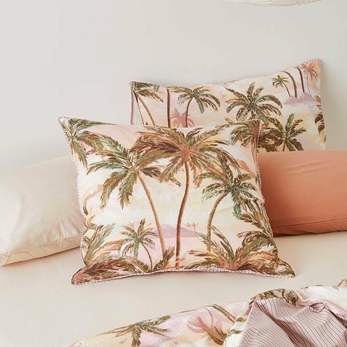 Pillowcases |  Sunset Palm Pillowcases Bedlinen Pillowcases