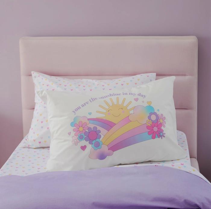 Pillowcases |  Sunshine In My Day Text Pillowcase Kids Bedlinen Pillowcases