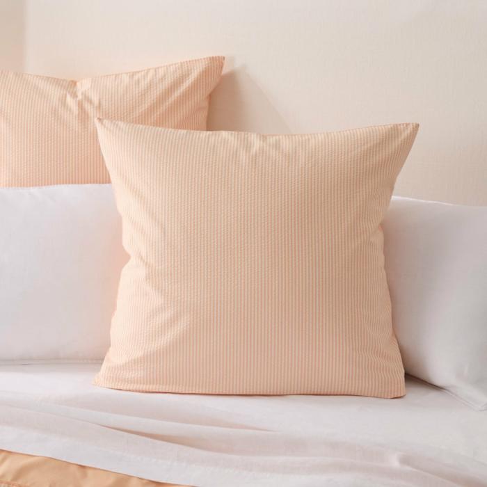 Pillowcases |  Talia Stripe Coral Pillowcases Bedlinen Pillowcases