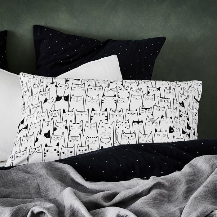 Pillowcases |  Text Pillowcase Kitty Bedlinen Pillowcases