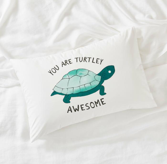 Pillowcases |  Text Pillowcase You Are Turtley Awesome Bedlinen Pillowcases