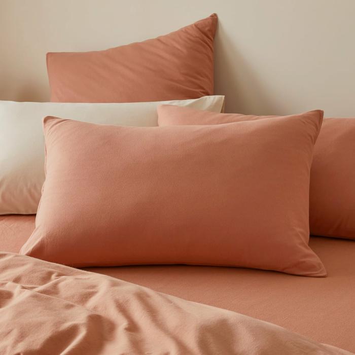 Pillowcases |  Ultra Soft Jersey Clay Pillowcases Bedlinen Pillowcases