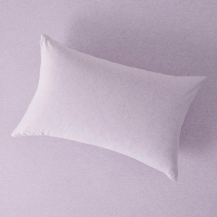 Pillowcases |  Ultra Soft Jersey Lilac Marle Pillowcases Bedlinen Pillowcases