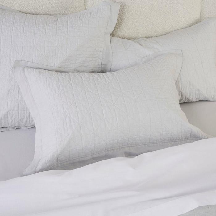 Pillowcases |  Vintage Washed Glacier Quilted Pillowcases Bedlinen Pillowcases