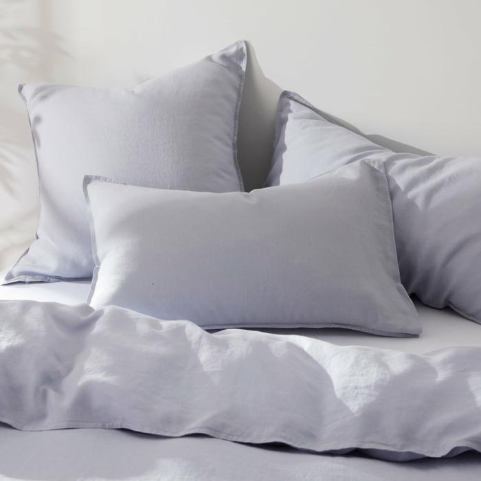 Pillowcases |  Vintage Washed Linen Lilac Hint Pillowcases Bedlinen Pillowcases