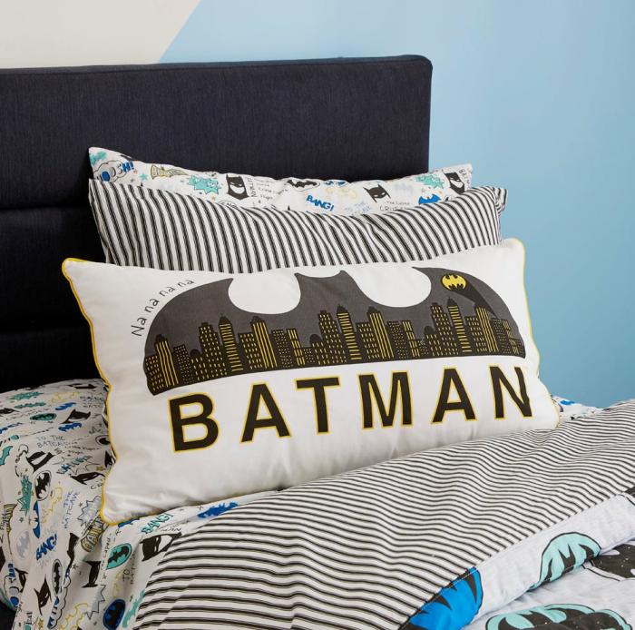 Pillowcases |  Warner Bros Batman Signal White Nananana Text Pillowcase Kids Bedlinen Pillowcases