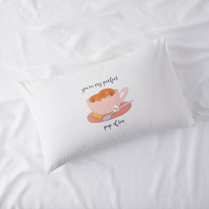 Pillowcases |  You’Re My Perfect Pup Valentine’s Day Text Pillowcase Bedlinen Pillowcases