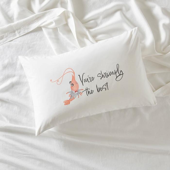 Pillowcases |  You’Re Shrimply The Best Text Pillowcase Bedlinen Pillowcases