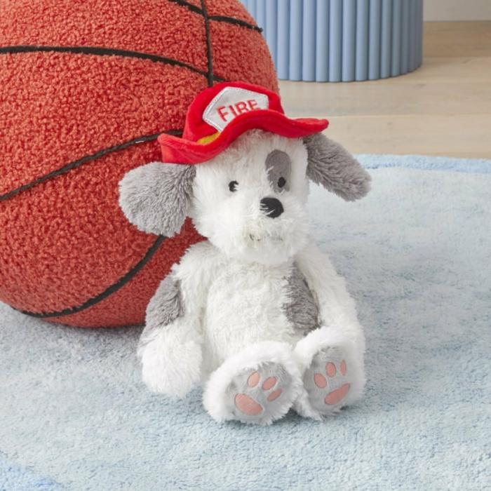 Plush Toys |  Fire Fighting Pooch White Cuddle Toy Kids Toys Plush Toys