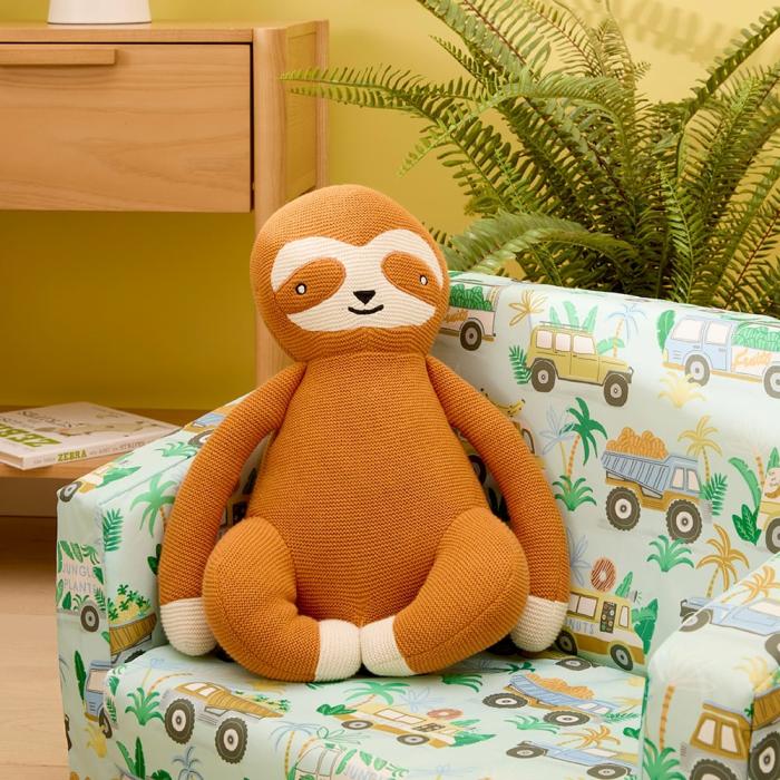 Plush Toys |  Sidney Sloth Ochre Knitted Toy Kids Toys Plush Toys