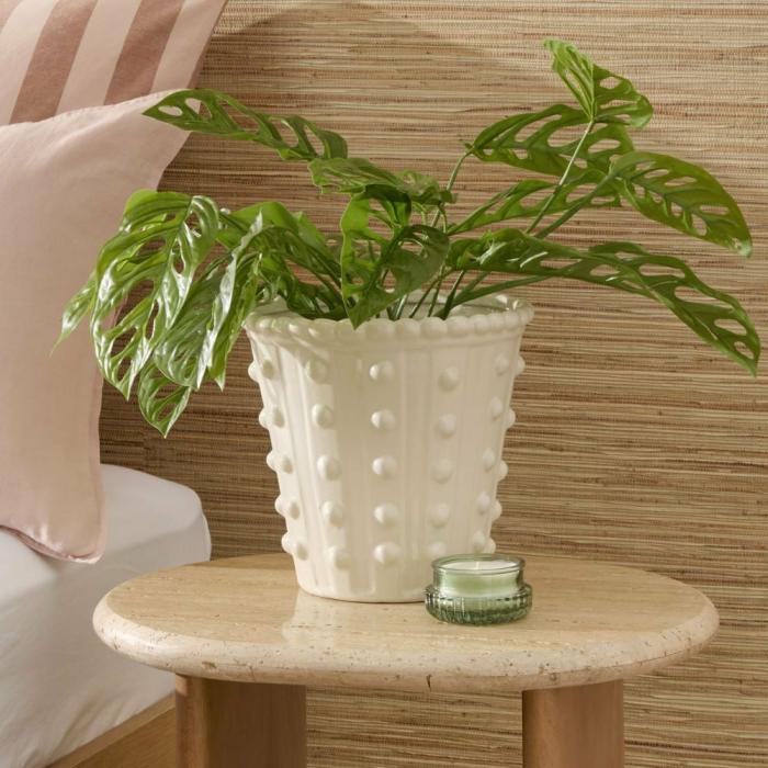 Pots, Vases & Plant Stands |  Alba Off White Pot Home Styling Pots, Vases & Plant Stands