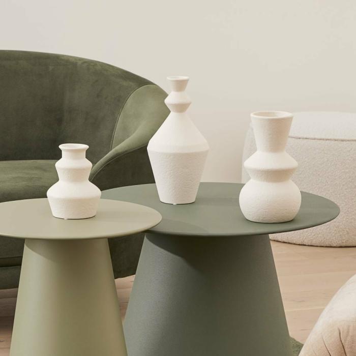 Pots, Vases & Plant Stands |  Angular White Vase Home Styling Pots, Vases & Plant Stands