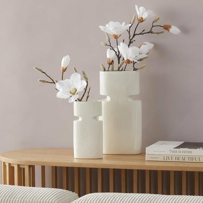 Pots, Vases & Plant Stands |  Boyde Ivory Vase Home Styling Pots, Vases & Plant Stands