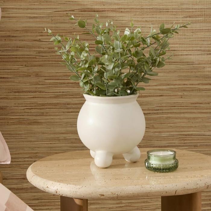 Pots, Vases & Plant Stands |  Bubble White Pot Home Styling Pots, Vases & Plant Stands