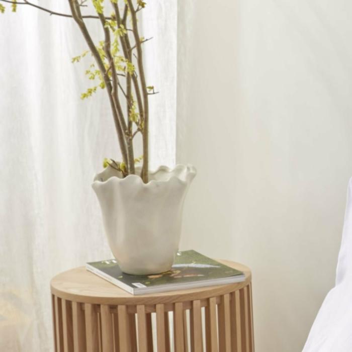 Pots, Vases & Plant Stands |  Camellia White Vase Home Styling Pots, Vases & Plant Stands