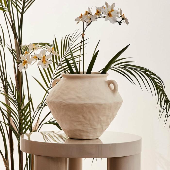 Pots, Vases & Plant Stands |  Centro White Belly Vase Home Styling Pots, Vases & Plant Stands