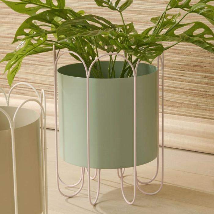 Pots, Vases & Plant Stands |  Colombo Green & Pink Plant Stand Home Styling Pots, Vases & Plant Stands