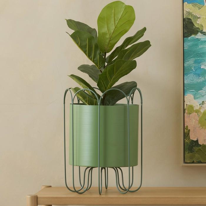 Pots, Vases & Plant Stands |  Colombo Light Green & Dark Green Plant Stand Home Styling Pots, Vases & Plant Stands