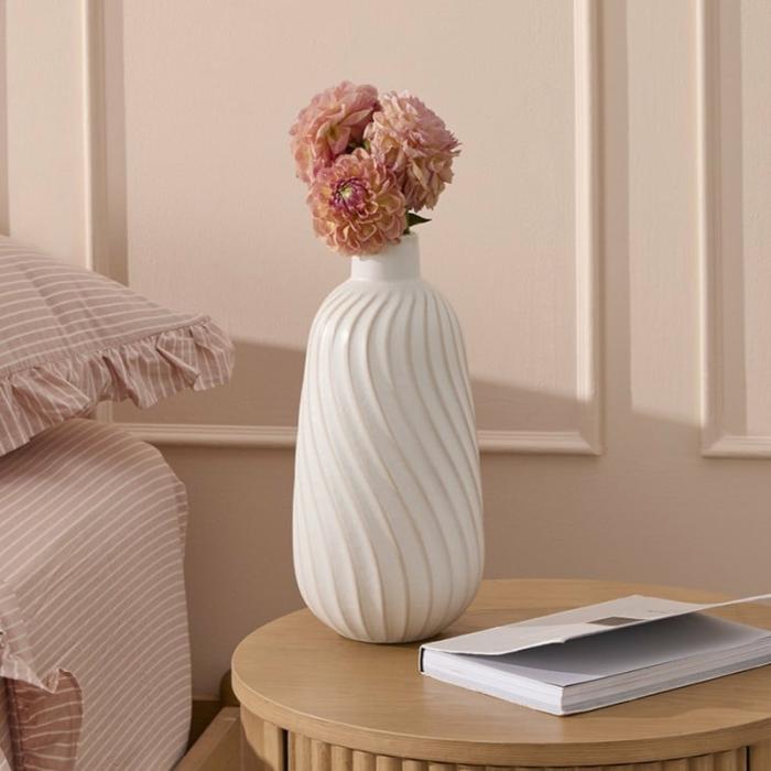 Pots, Vases & Plant Stands |  Flow Off White Medium Vase Home Styling Pots, Vases & Plant Stands