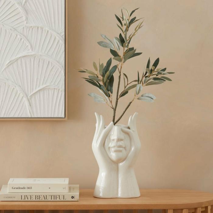 Pots, Vases & Plant Stands |  Freya Ivory Vase Home Styling Pots, Vases & Plant Stands