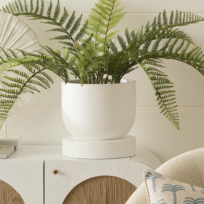 Pots, Vases & Plant Stands |  Grace White Pot Home Styling Pots, Vases & Plant Stands