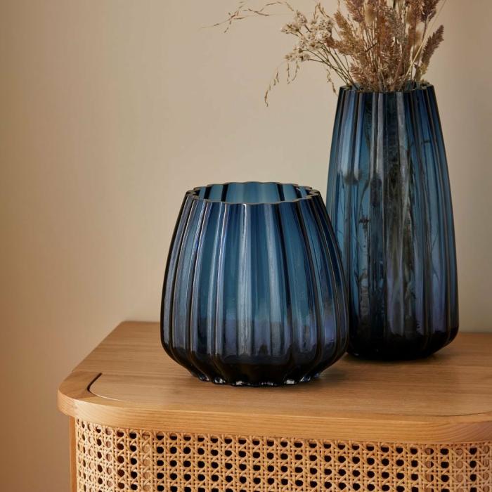 Pots, Vases & Plant Stands |  Lotus Blue Vase Home Styling Pots, Vases & Plant Stands