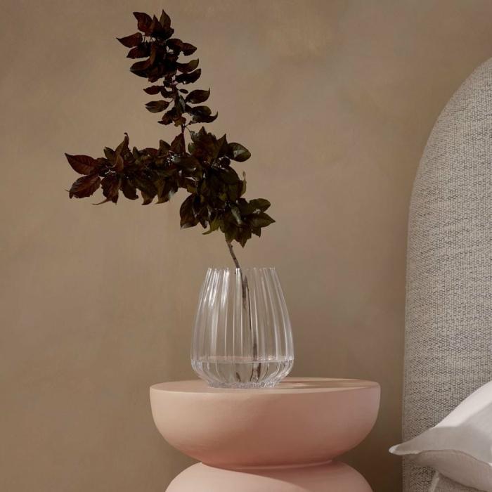 Pots, Vases & Plant Stands |  Lotus Clear Short Vase Home Styling Pots, Vases & Plant Stands