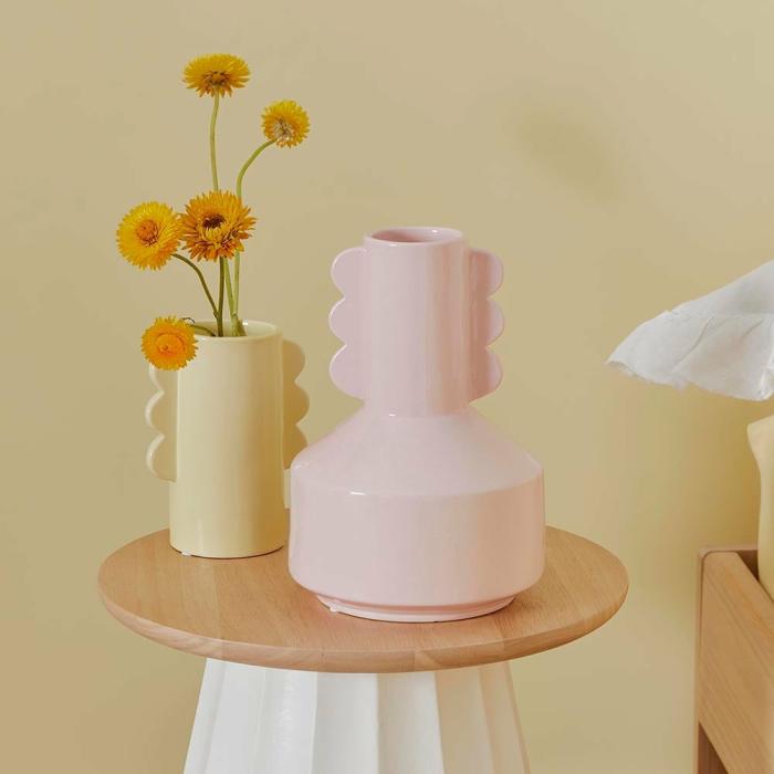 Pots, Vases & Plant Stands |  Sunset Pink Vase Home Styling Pots, Vases & Plant Stands