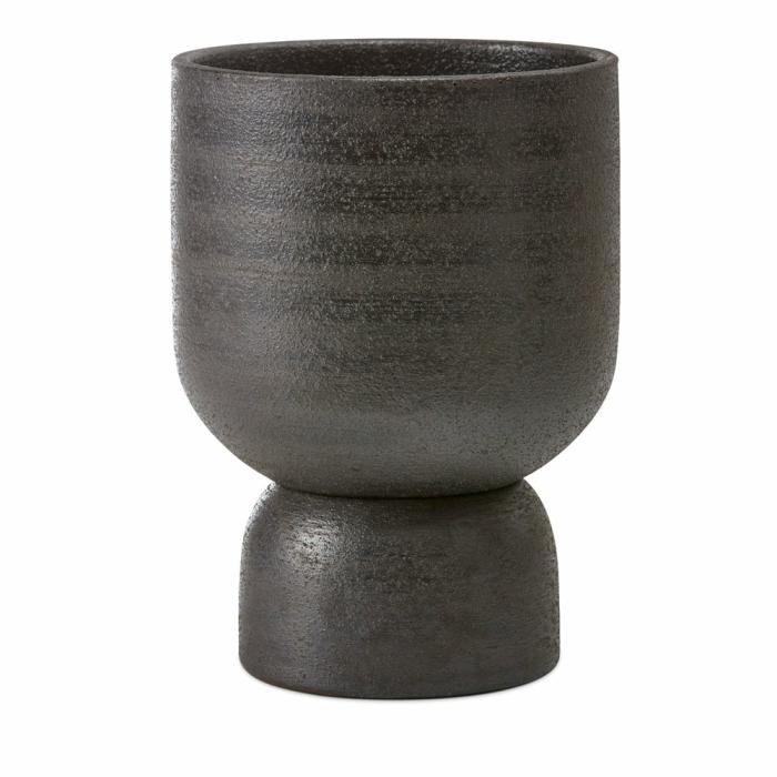 Pots, Vases & Plant Stands |  Textured Black Sand Pot Home Styling Pots, Vases & Plant Stands