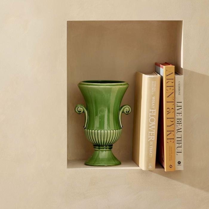 Pots, Vases & Plant Stands |  Toulouse Green Small Urn Home Styling Pots, Vases & Plant Stands