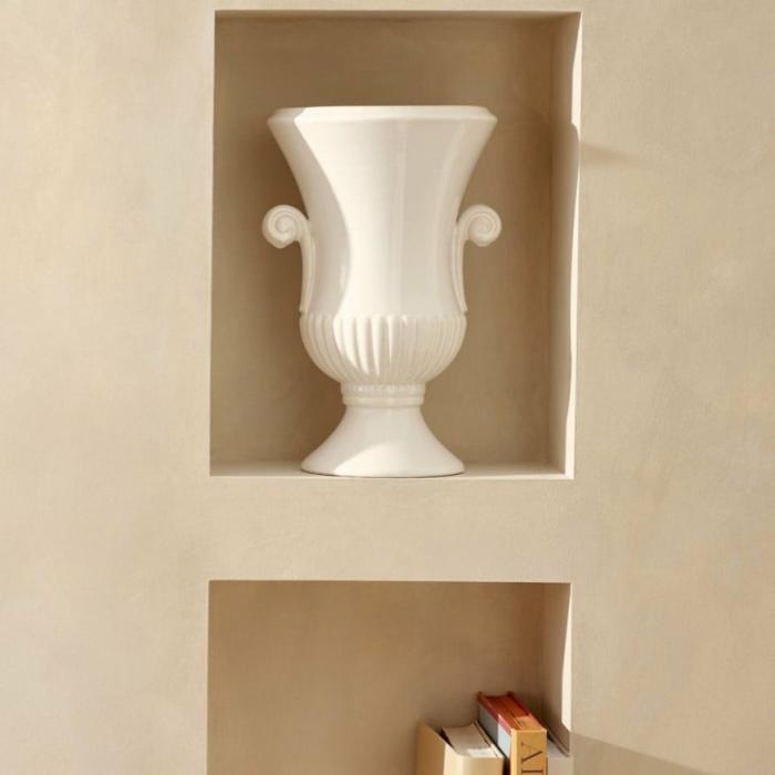 Pots, Vases & Plant Stands |  Toulouse White Large Urn Home Styling Pots, Vases & Plant Stands