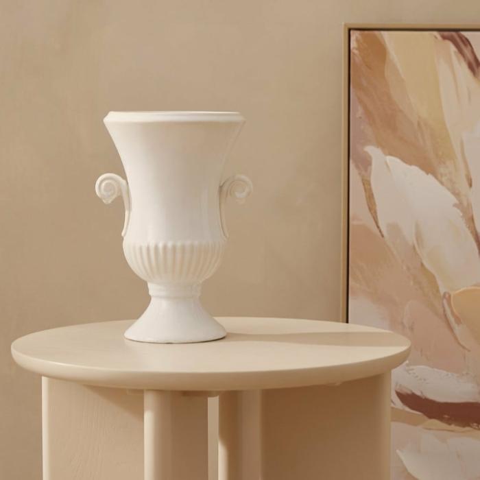 Pots, Vases & Plant Stands |  Toulouse White Small Urn Home Styling Pots, Vases & Plant Stands