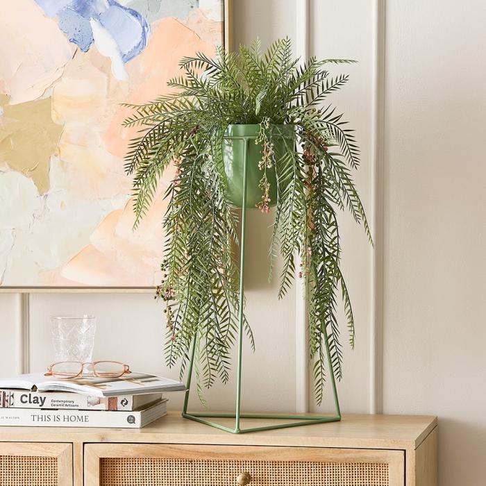 Pots, Vases & Plant Stands |  Valencia Seagreen Plant Stand Home Styling Pots, Vases & Plant Stands