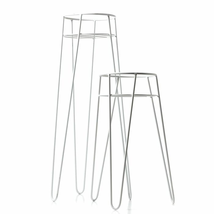 Pots, Vases & Plant Stands |  Vida White Plant Stand Home Styling Pots, Vases & Plant Stands