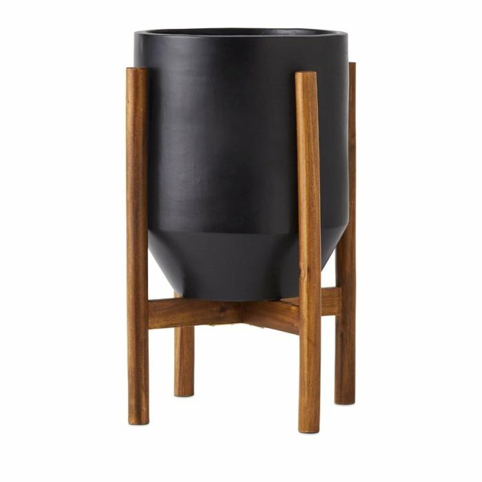 Pots, Vases & Plant Stands |  Wagner Black Plant Stand Home Styling Pots, Vases & Plant Stands