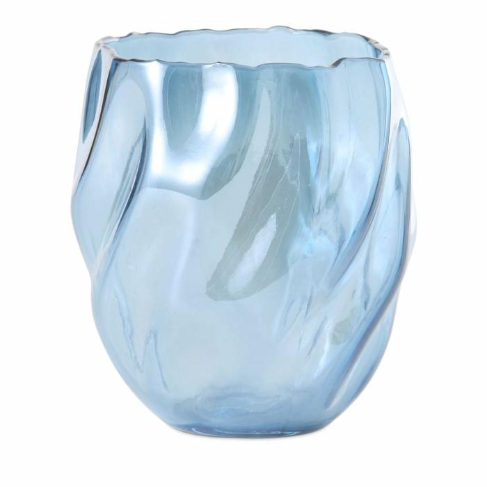 Pots, Vases & Plant Stands |  Wave Blue Flared Vase Home Styling Pots, Vases & Plant Stands