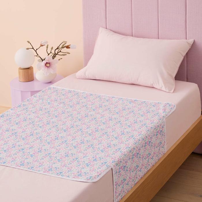 Protectors & Toppers |  Bed Waterproof Floral Top Sheet Protector 2Pk Kids Bedding Protectors & Toppers