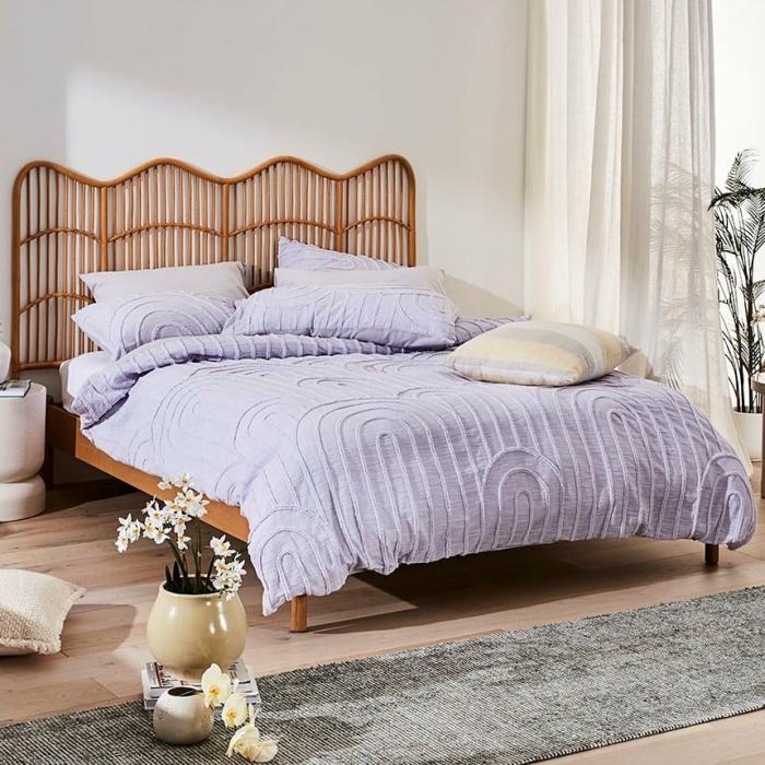 Quilt Covers |  Archie Tufted Lilac Quilt Cover Separates Bedlinen Quilt Covers