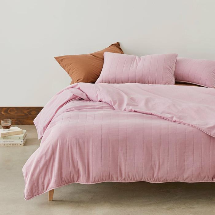 Quilt Covers |  Bronte Quilted Mauve Quilt Cover Separates Bedlinen Quilt Covers