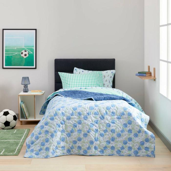 Quilt Covers & Coverlets |  Game Day Navy Cord Coverlet Kids Bedlinen Quilt Covers & Coverlets