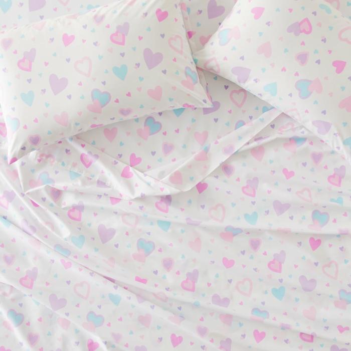 Quilt Covers & Coverlets |  I Heart You White Sheet Set Kids Bedlinen Quilt Covers & Coverlets