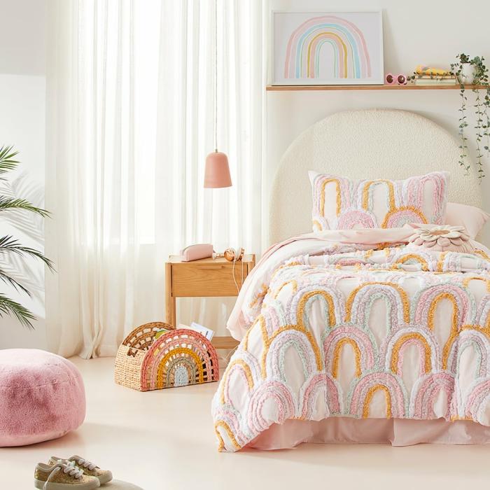 Quilt Covers & Coverlets |  Rosie Rainbow Tufted Quilt Cover Set Kids Bedlinen Quilt Covers & Coverlets