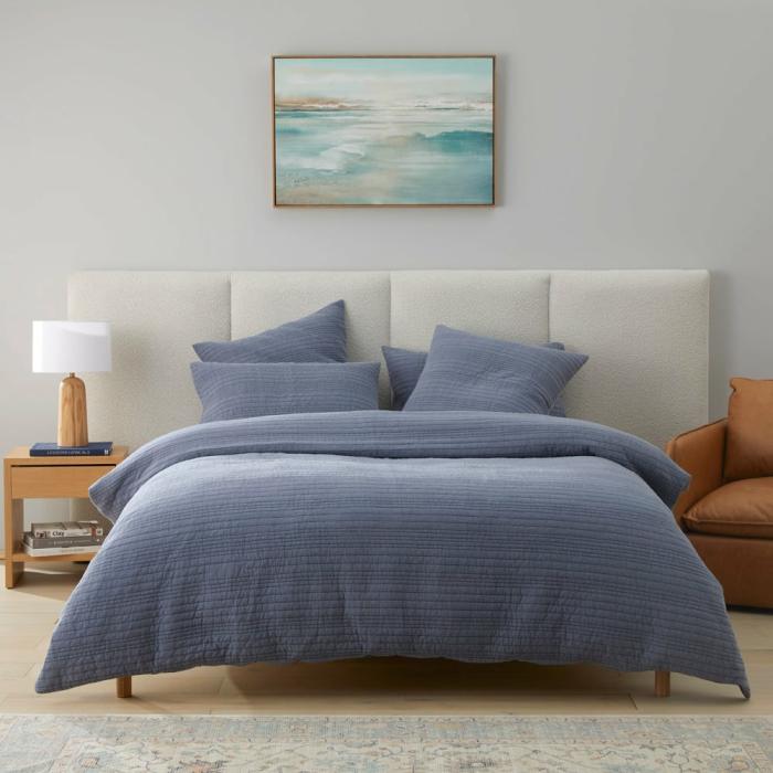 Quilt Covers |  Denver Denim Quilted Quilt Cover Separates Bedlinen Quilt Covers