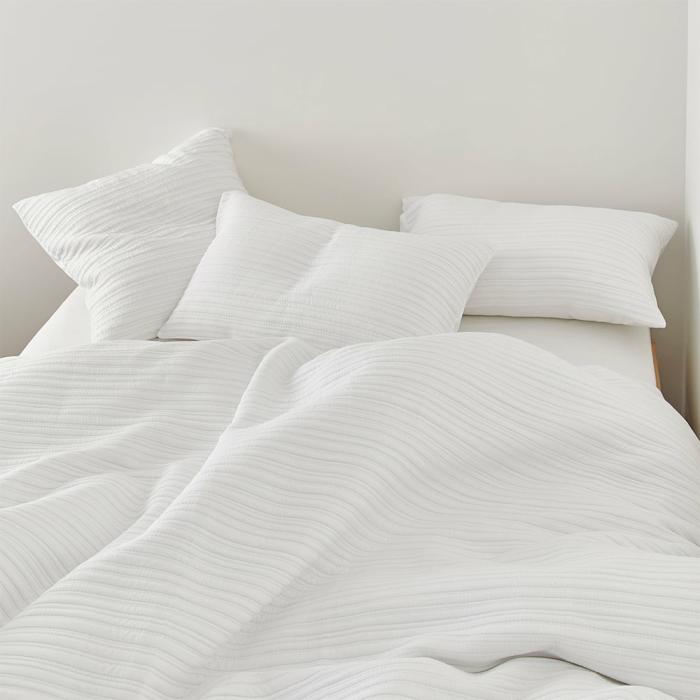 Quilt Covers |  Hayman White Quilted Quilt Cover Set + Separates Bedlinen Quilt Covers