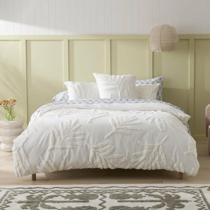 Quilt Covers |  Koa Off White Tufted Quilt Cover Separates Bedlinen Quilt Covers