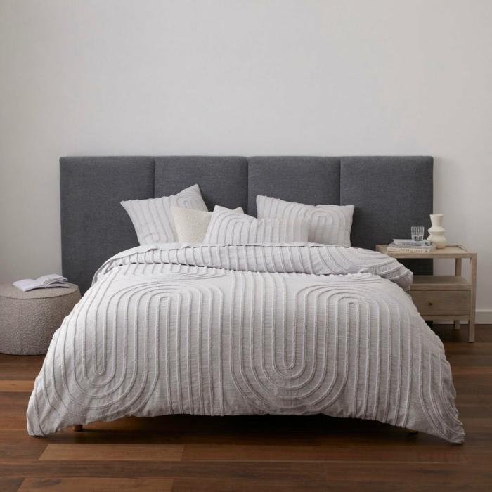 Quilt Covers |  Kori Dove Tufted Quilt Cover Separates Bedlinen Quilt Covers