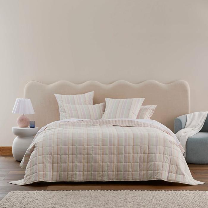 Quilt Covers |  Neapolitan Stripe Quilted Coverlet Separates Bedlinen Coverlets